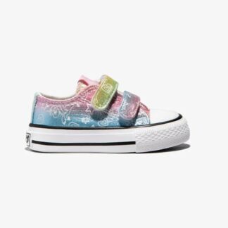 Tenis Lona rainbow velcros- CONGUITOS