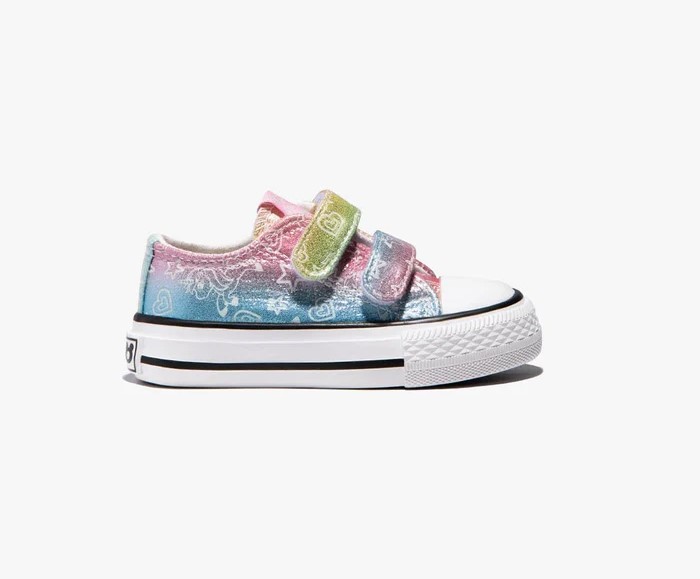 Tenis Lona rainbow velcros- CONGUITOS