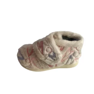 Pantufa velcro coração-puchitos