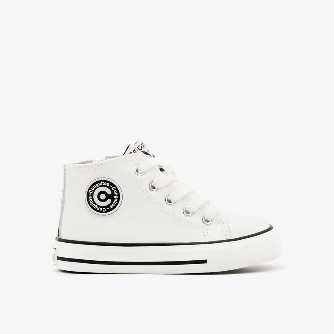 Ténis cano alto em pele napa-CONGUITOS - Image 2